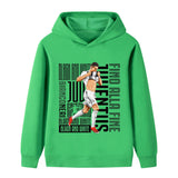 Ronaldo Fotbolls Hoodie för Barn - Juventus - Style Footballdinho