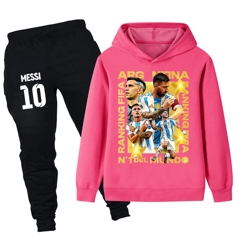 Lionel Messi Träningsoverall för Barn - Argentina - Tracksuit Footballdinho