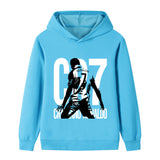 Cristiano Ronaldo Fotbolls Hoodie för Barn - Sportig Footballdinho