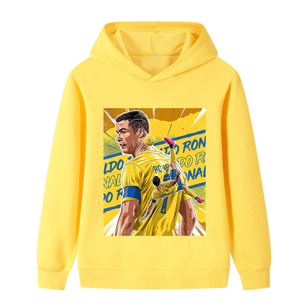 Cristiano Ronaldo Fotbolls Hoodie för Barn - Al Nassr