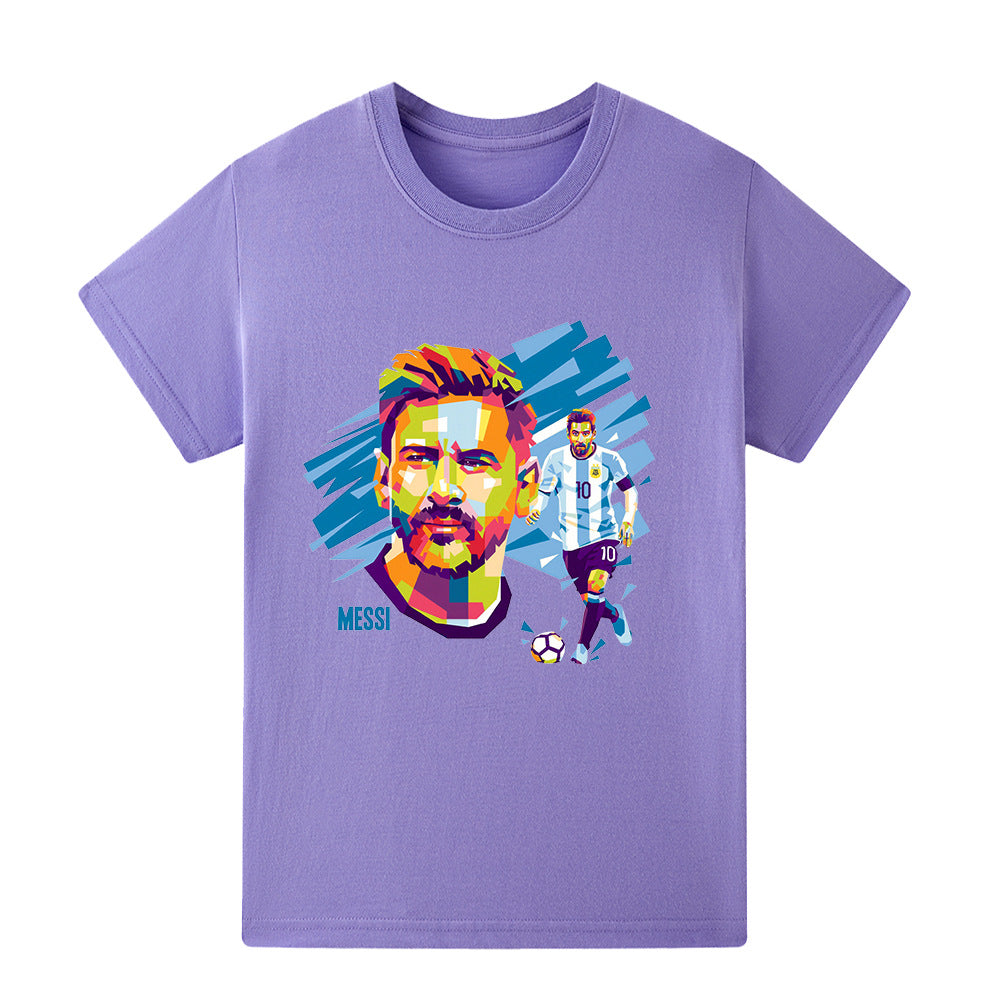 Lionel Messi Fotbolls T-shirt för Barn - Cool Design Footballdinho