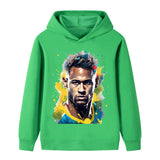 Neymar Fotbolls Hoodie för Barn Footballdinho