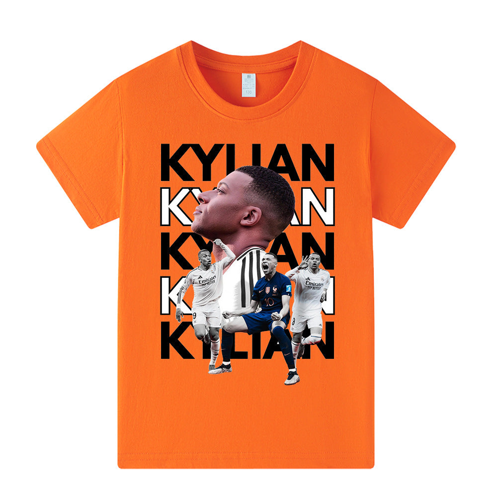 Kylian Mbappé Fotbolls T-shirt för Barn - Mbappe Footballdinho