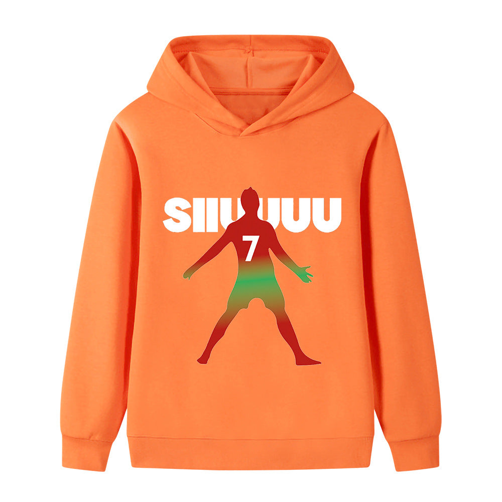 Ronaldo Fotbolls Hoodie för Barn - Mjuk Footballdinho