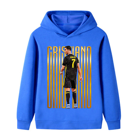 Ronaldo Fotbolls Hoodie för Barn - för Vardag Footballdinho