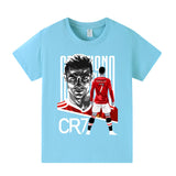 Cristiano Ronaldo Fotbolls T-shirt för Barn - Manchester United Footballdinho