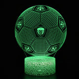 Fotboll 3D Illusion LED-Lampa - Nattlampa - Ball Footballdinho