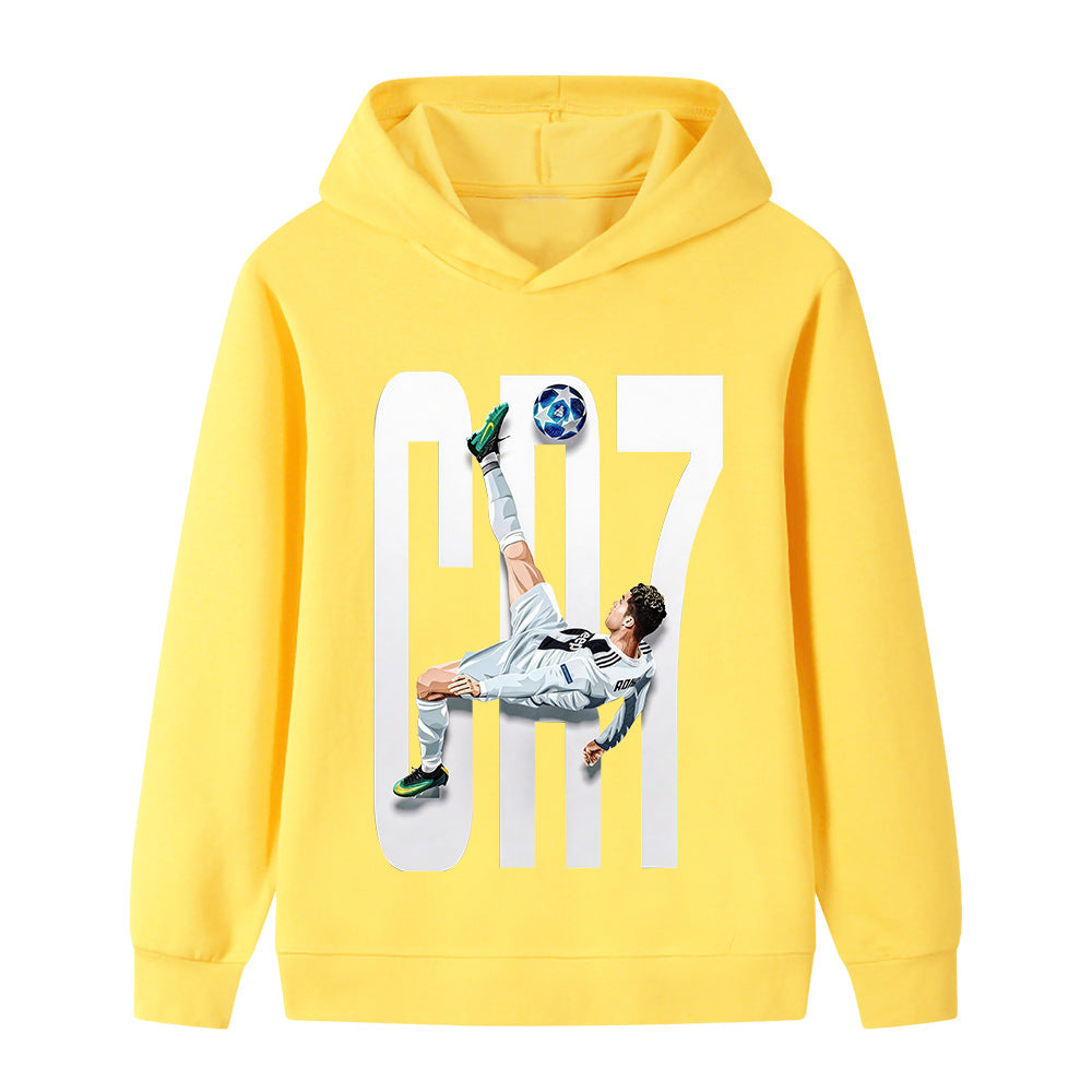 Ronaldo Fotbolls Hoodie för Barn - Style Footballdinho