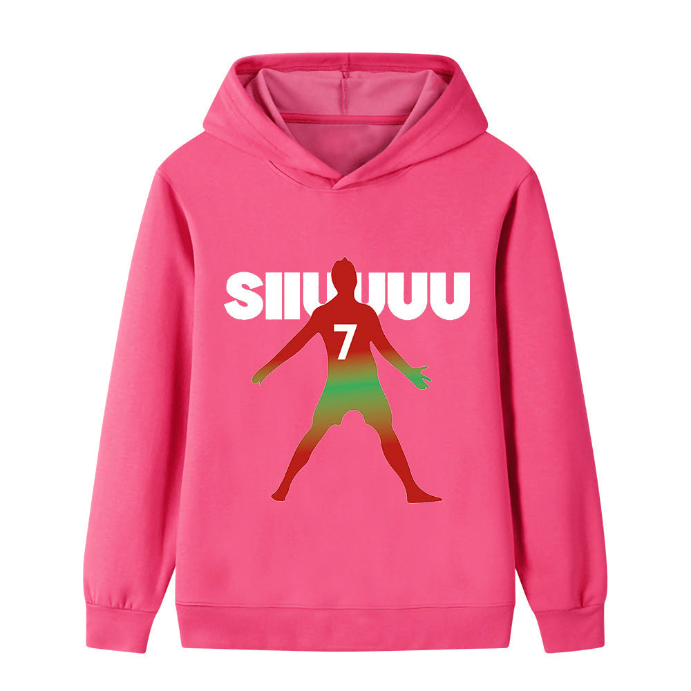 Ronaldo Fotbolls Hoodie för Barn - Mjuk Footballdinho