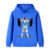 Lionel Messi Fotbolls Hoodie för Barn - Sportig Footballdinho