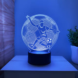 Fotboll 3D Illusion LED-Lampa - Nattlampa - med Fjärrkontroll Footballdinho