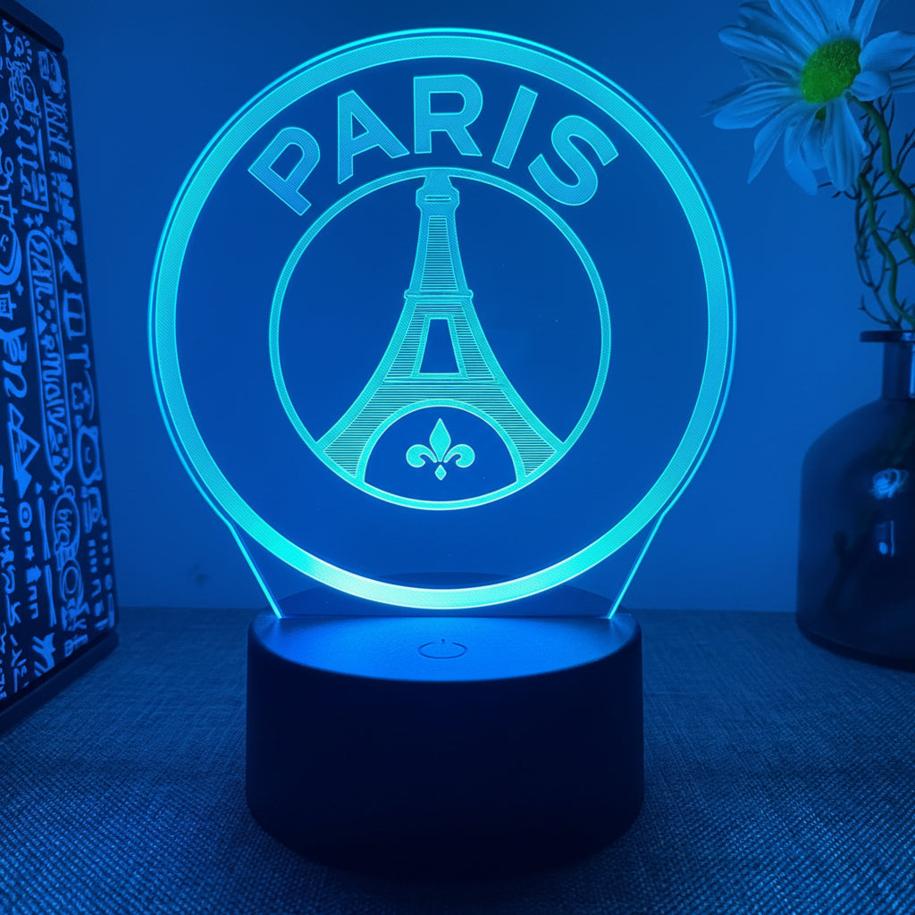 Fotboll 3D Illusion LED-Lampa - Nattlampa - USB-driven Footballdinho