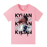 Kylian Mbappé Fotbolls T-shirt för Barn - Mbappe Footballdinho