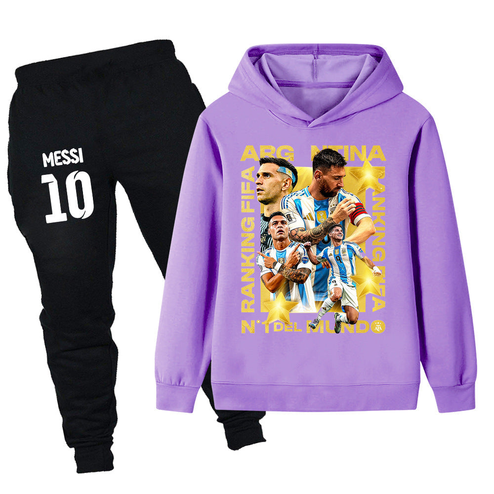 Lionel Messi Träningsoverall för Barn - Argentina - Tracksuit Footballdinho