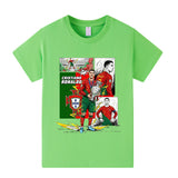 Cristiano Ronaldo Fotbolls T-shirt för Barn - Portugal - Style Footballdinho