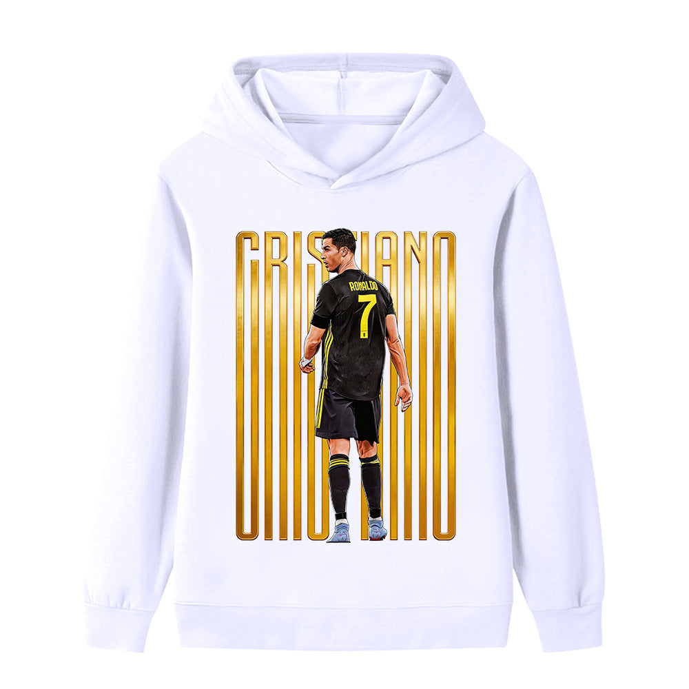 Ronaldo Fotbolls Hoodie för Barn - för Vardag Footballdinho