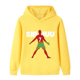 Ronaldo Fotbolls Hoodie för Barn - Mjuk Footballdinho