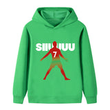 Ronaldo Fotbolls Hoodie för Barn - Mjuk Footballdinho