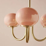 Bubble Pink Glass Marshmallow Kandelaber Carvallo