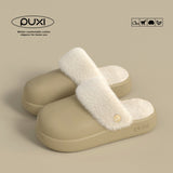 Komfortabla Vintertofflor med Avtagbar Inner Plyschfoder EVA Sula-Vinterskor-BB-Khaki-36/37-Hemnix