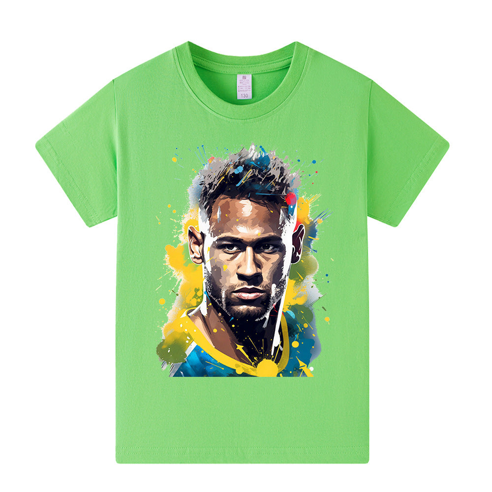 Neymar Fotbolls T-shirt för Barn Footballdinho