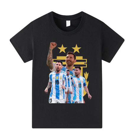 Messi Fotbolls T-shirt för Barn - Argetina Footballdinho