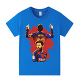Lionel Messi Fotbolls T-shirt för Barn - Barcelona Footballdinho