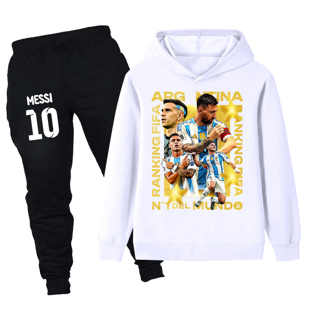 Lionel Messi Träningsoverall för Barn - Argentina - Tracksuit Footballdinho