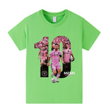 Lionel Messi Fotbolls T-shirt för Barn - Miami Footballdinho
