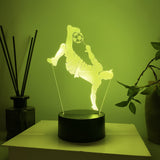 Fotboll 3D Illusion LED-Lampa - Nattlampa - med Fjärrkontroll Footballdinho