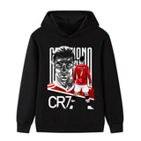 Cristiano Ronaldo Fotbolls Hoodie för Barn - Manchester United - Style Footballdinho