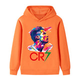 Cristiano Ronaldo Fotbolls Hoodie för Barn - Mjuk Footballdinho