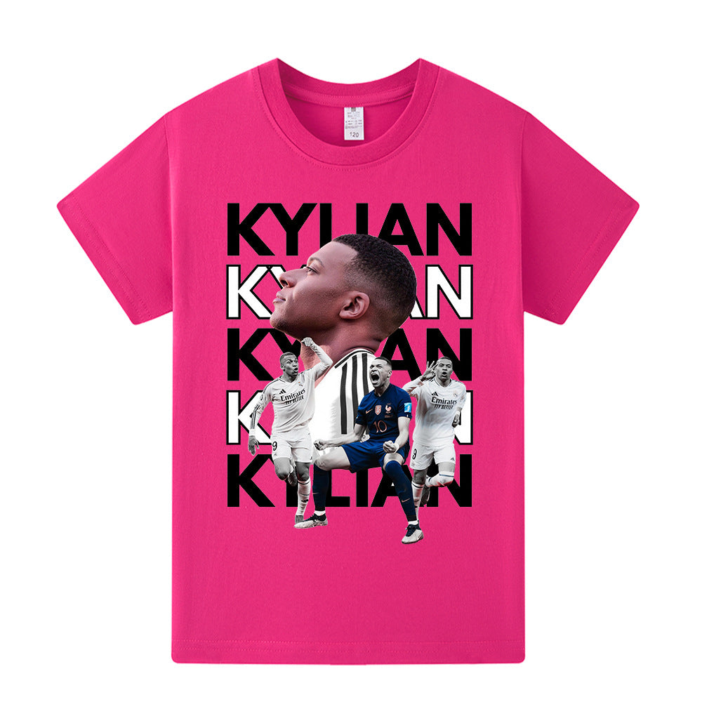 Kylian Mbappé Fotbolls T-shirt för Barn - Mbappe Footballdinho