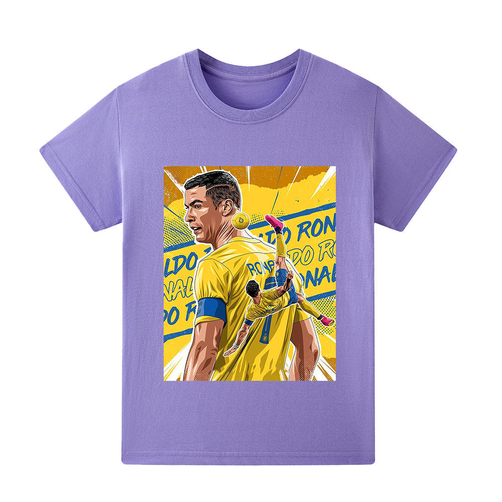Cristiano Ronaldo Fotbolls T-shirt för Barn - Al Nassr Footballdinho