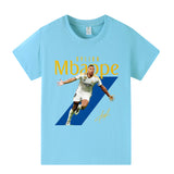 Kylian Mbappé Fotbolls T-shirt för Barn Footballdinho