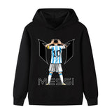 Lionel Messi Fotbolls Hoodie för Barn - Sportig Footballdinho