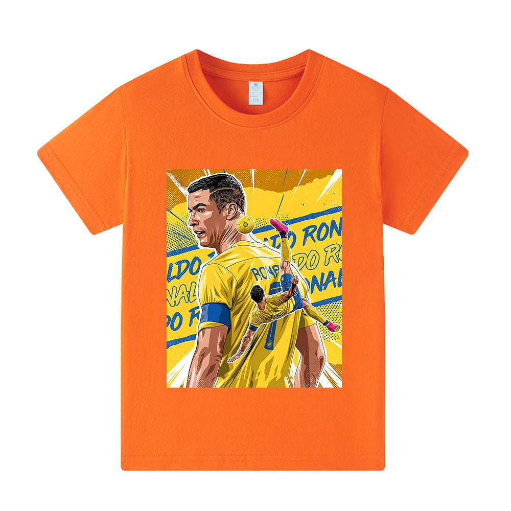 Cristiano Ronaldo Fotbolls T-shirt för Barn - Al Nassr Footballdinho