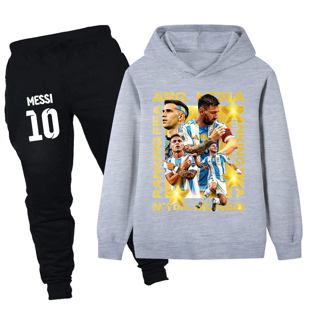 Lionel Messi Träningsoverall för Barn - Argentina - Tracksuit Footballdinho