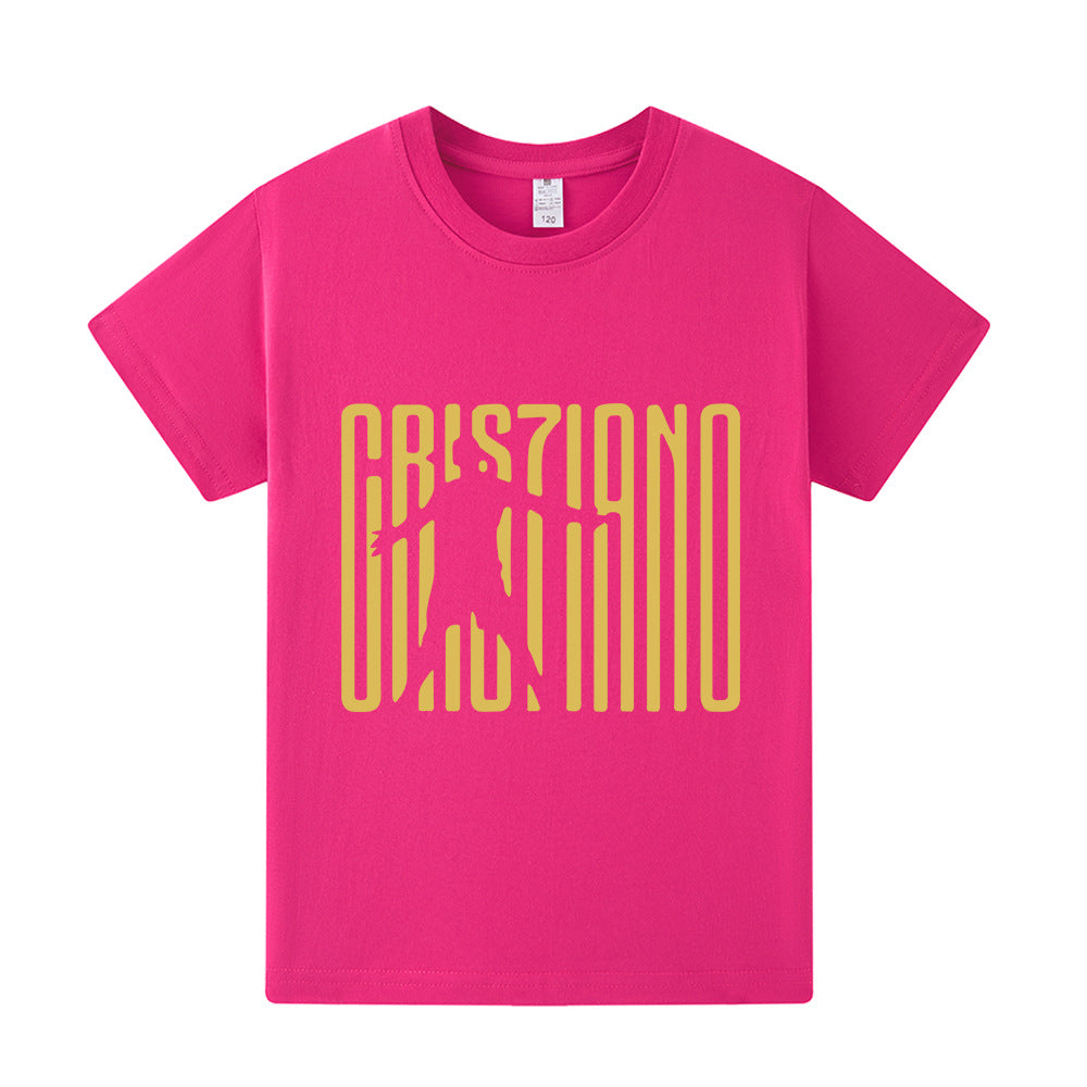 Ronaldo Fotbolls T-shirt för Barn - Bekväm Footballdinho