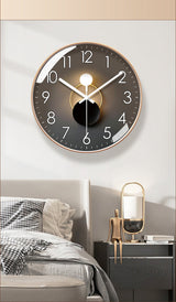 Royallure Modern Silent Wall Clock – Sleek, Non-Ticking, Minimalist Urverk Carvallo