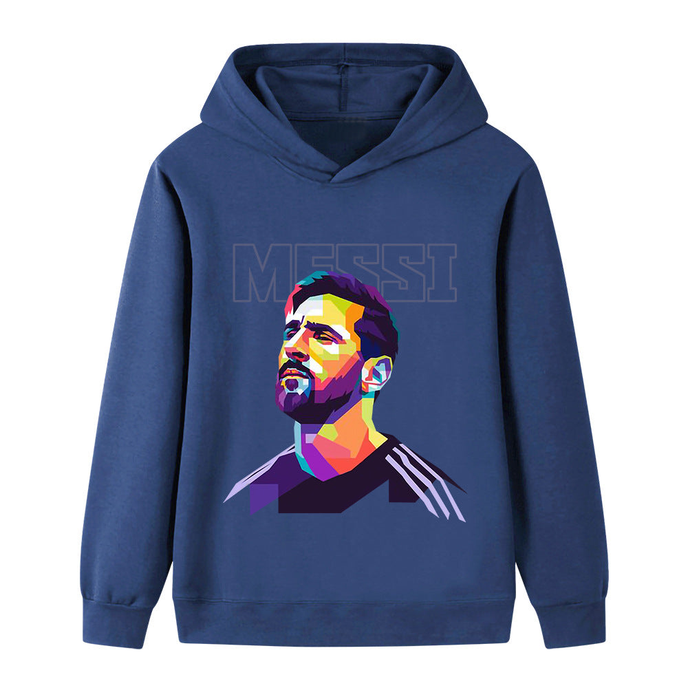 Messi Fotbolls Hoodie för Barn - Mjuk Footballdinho