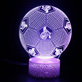 Fotboll 3D Illusion LED-Lampa - Nattlampa - Ball Footballdinho