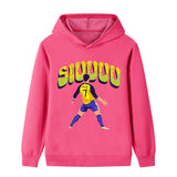 Cristiano Ronaldo Fotbolls Hoodie för Barn - Siuuu Footballdinho
