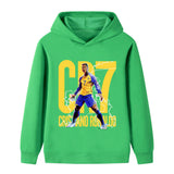 Ronaldo Fotbolls Hoodie för Barn - Al Nassr Footballdinho