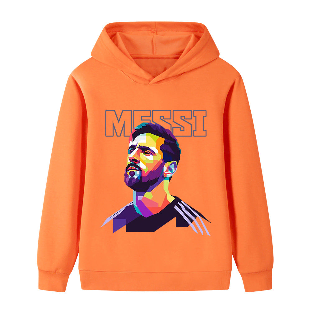 Messi Fotbolls Hoodie för Barn - Mjuk Footballdinho
