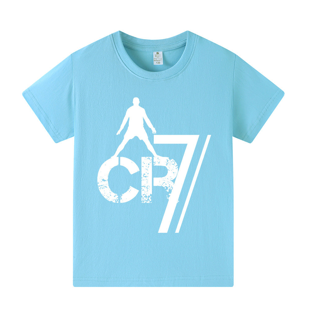 Cristiano Ronaldo Fotbolls T-shirt för Barn - Sportig Footballdinho