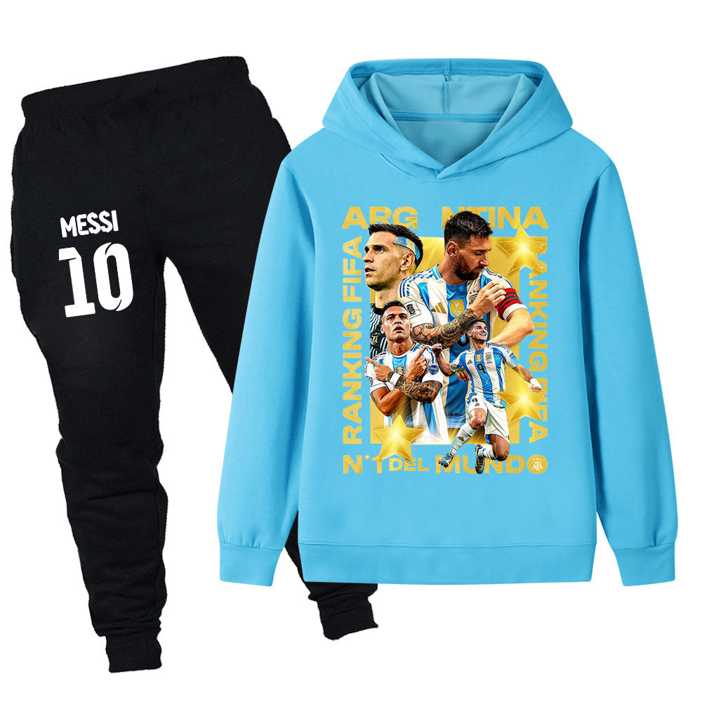 Lionel Messi Träningsoverall för Barn - Argentina - Tracksuit Footballdinho