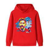 Lionel Messi Fotbolls Hoodie för Barn - Mjuk Footballdinho