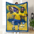 Fotbollsfilt - Brasilien Footballdinho