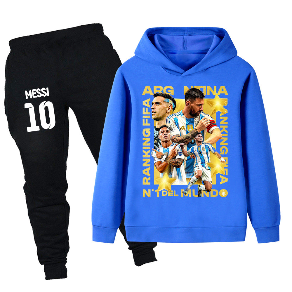 Lionel Messi Träningsoverall för Barn - Argentina - Tracksuit Footballdinho